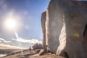 remarkable rocks at sunset on Kangaroo Island in Australia