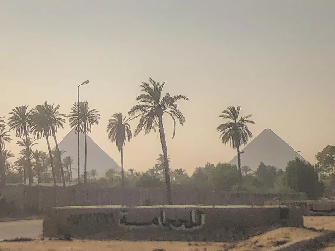 2 of the pyramids in Gyza, Egypt