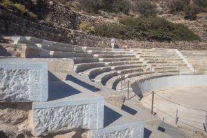 The marble details on the theater rows.