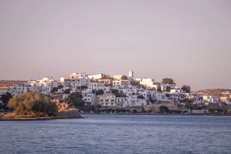 Adamas port seen from a boat