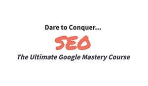 blogging resource dare to conquer seo course logo