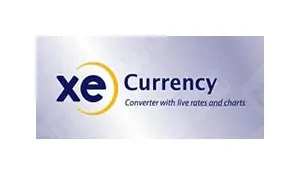 blogging and travel resource xe currency exchange logo