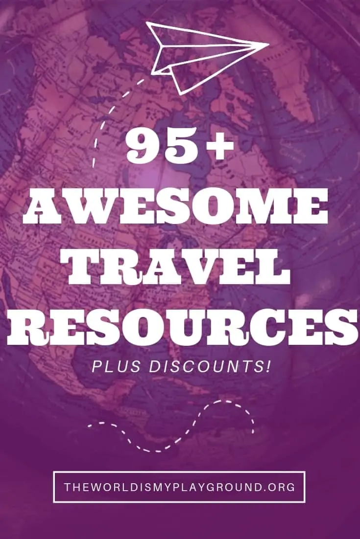 pinterest pin: 95+ travel resources that simplify the planning and booking process
