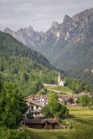 view from the brunet hotel resort patio in fiera di primiero