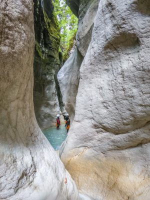 canyoning in the gorges of val noana trentino
