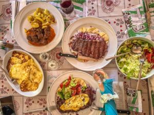 local italian cuisine at rifugio fonteghi mountain hut in trentino