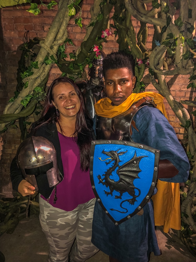 woman with the knight after the dragon's song