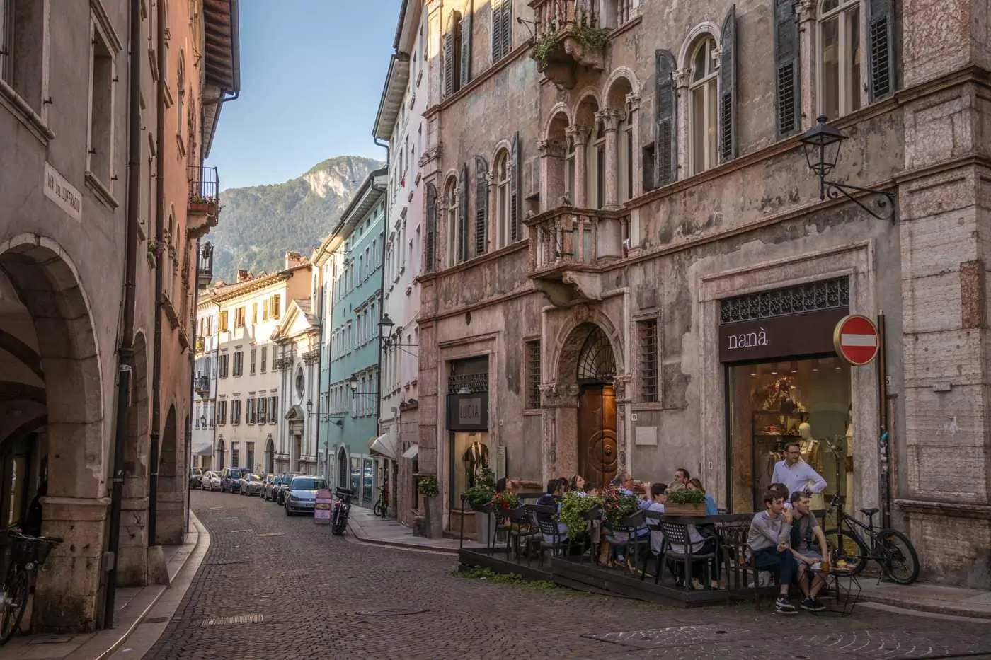 old buildings in trento city center