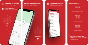best travel apps - express vpn app screenshots