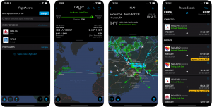 best travel apps - flight aware app screenshots