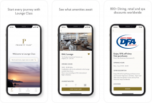 best travel apps - priority pass app screenshots