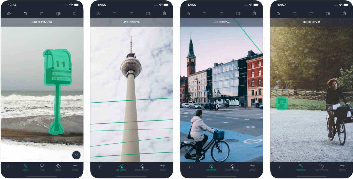 best travel apps - touch retouch app screenshots