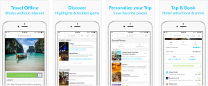 best travel apps - triposo app screenshots