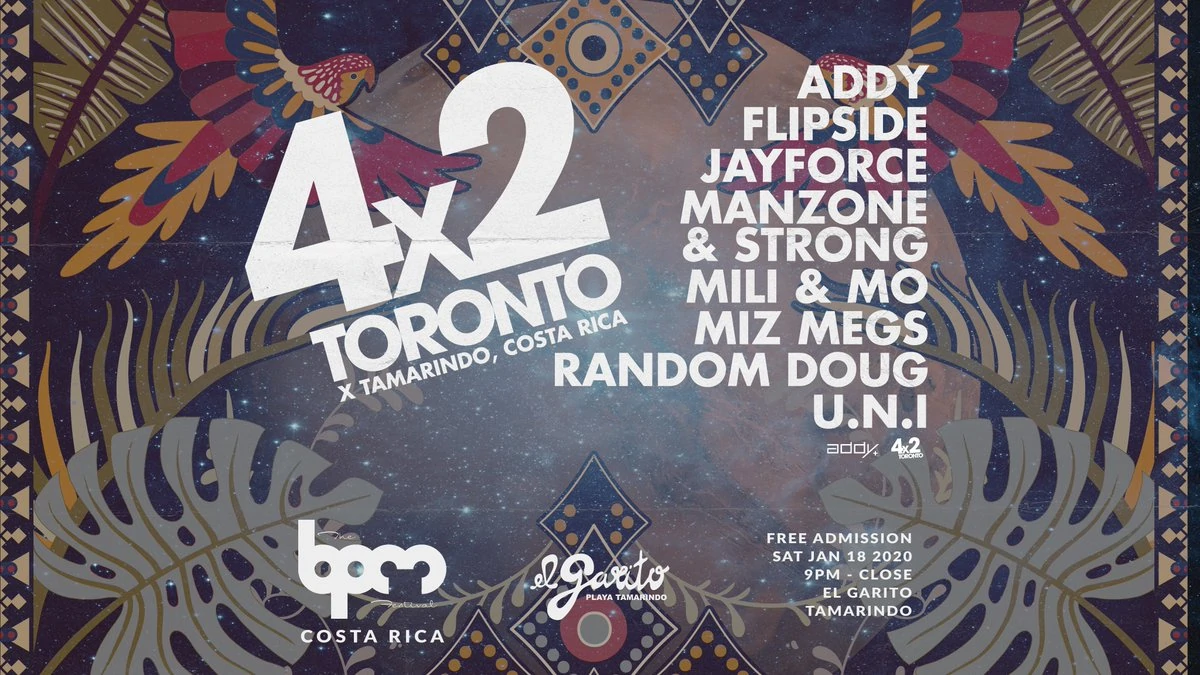twitter poster for BPM Festival set 4x2Toronto
