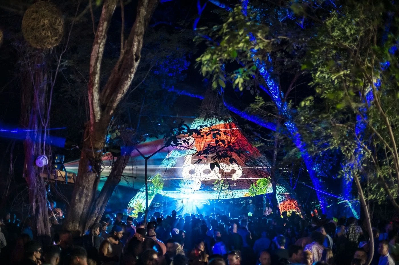 jungle pod stage at BPM Festival Costa Rica 2020